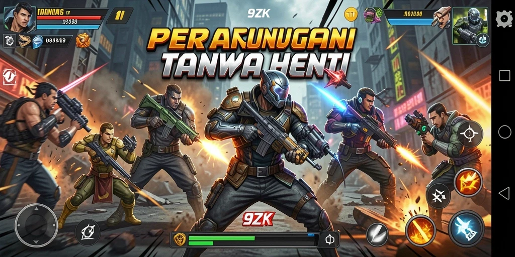 Screenshot gameplay <strong>9ZK</strong> menampilkan momen aksi mendebarkan.