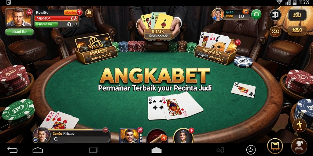 Tampilan utama ANGKABET yang menampilkan gameplay Poker yang mendebarkan.