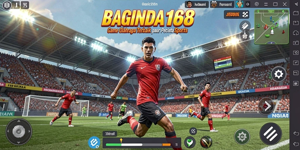 Tampilan gameplay menarik dari BAGINDA168 dengan aksi olahraga seru.