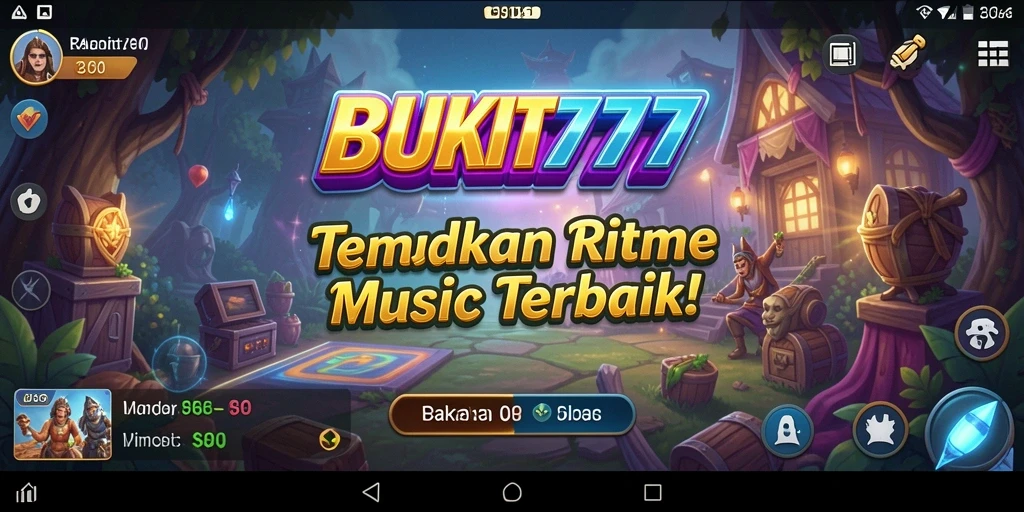 Tampilan screenshot BUKIT777 menampilkan gameplay musik yang seru.