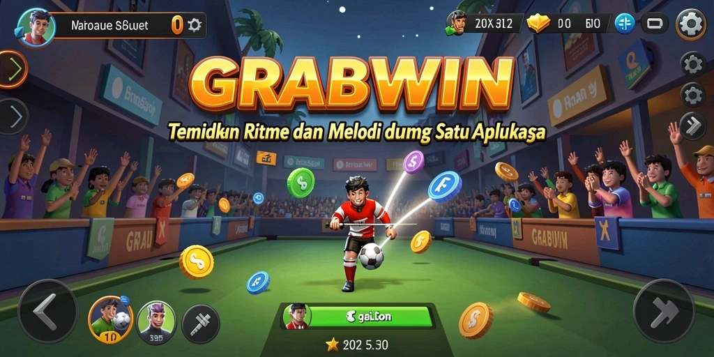 Menampilkan gameplay interaktif dengan musik yang dinamis dan menantang.