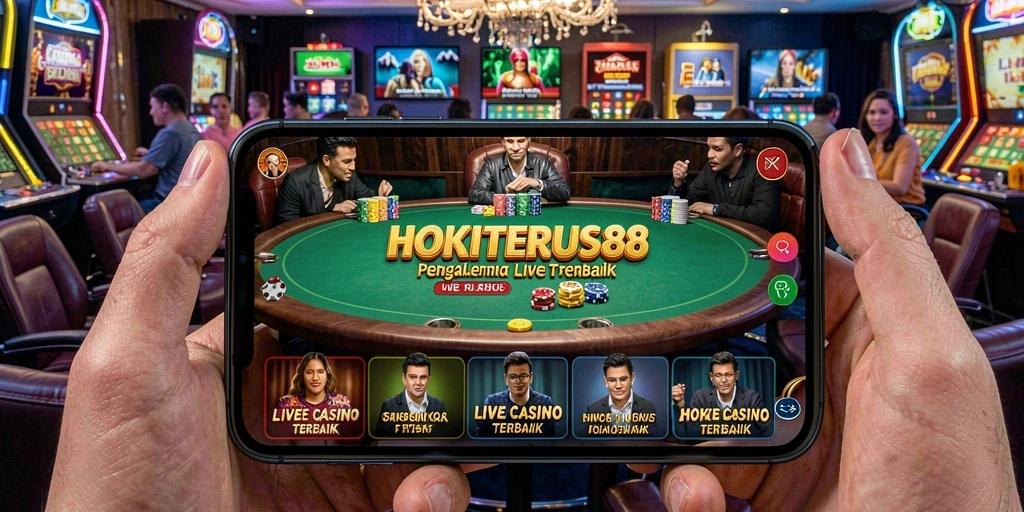 Tampilan gameplay HOKITERUS88 Live Casino yang mendebarkan dan interaktif.