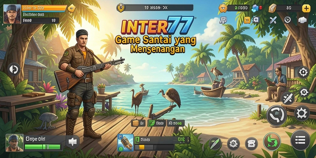 Tampilan permainan INTER77 yang ceria dan menarik.