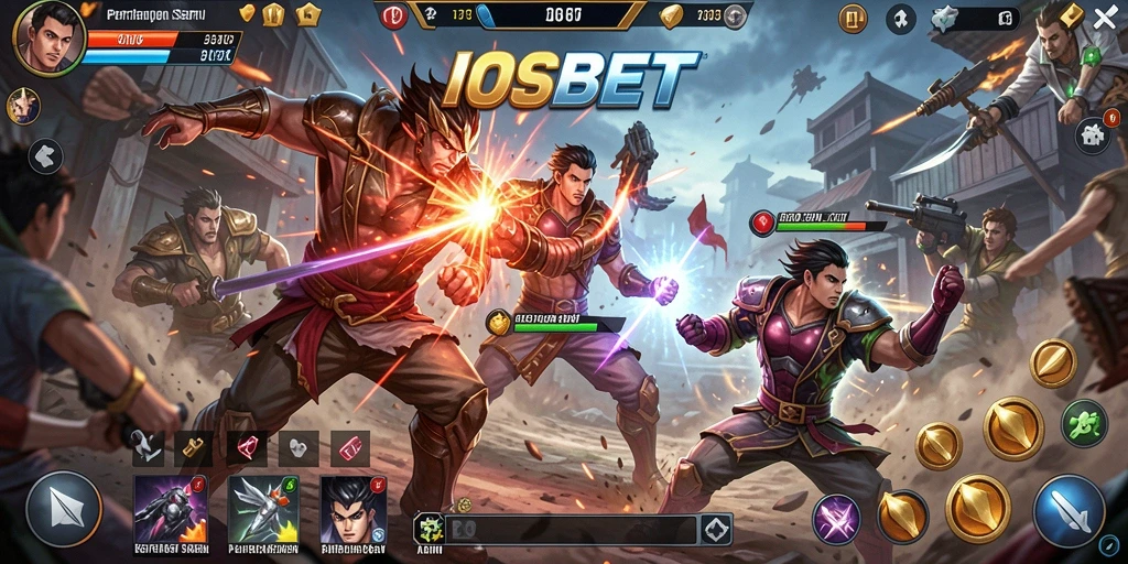 Gameplay penuh aksi dan pertarungan seru di IOSBET.