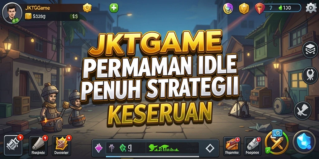 Screenshot gameplay JKTGAME memperlihatkan aksi seru dalam genre idle.