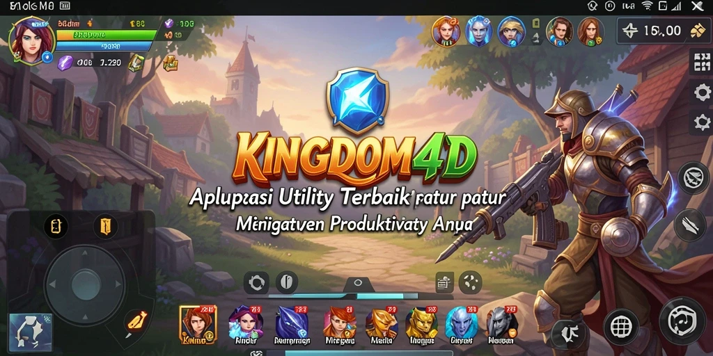Tampilan antarmuka pengguna KINGDOM4D yang intuitif dan efisien.