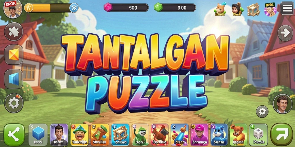 Screenshot gameplay RPOK menampilkan tantangan puzzle yang menarik.