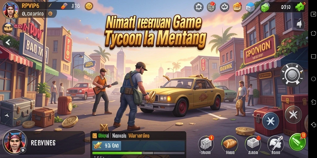 Screenshot utama RPVIP6 yang menunjukkan aksi gameplay Tycoon yang mendebarkan.