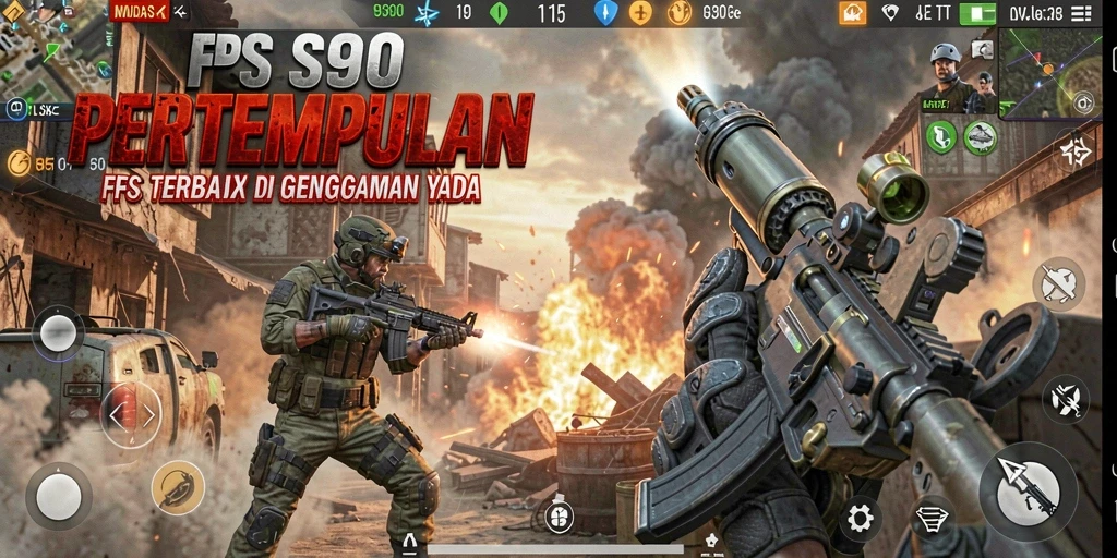 Tangkapan layar gameplay S80 menunjukkan aksi menembak yang mendebarkan.