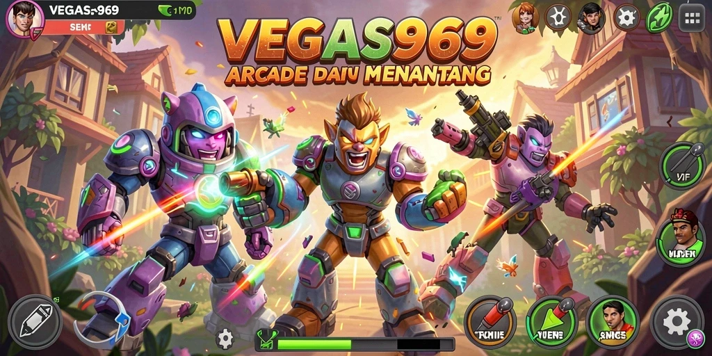 Screenshot utama VEGAS969 menampilkan aksi seru permainan Arcade.
