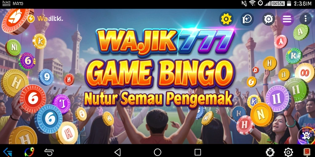 Tampilan gameplay menarik dari WAJIK777 yang menunjukkan keseruan Bingo.